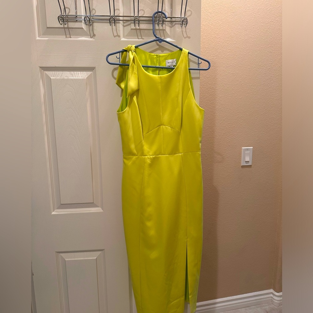 Brand New lime green evening dress